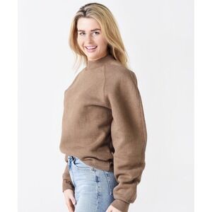 AGOLDE Brown Mock Neck Sweater Women's Small Retail $158